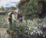 Pierre-Auguste Renoir Conversation with the Gardener oil painting
